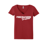 Badger BRASHEAR Custom Ladies V-neck Shirt SCRIPT