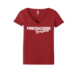 Badger BRASHEAR Custom Ladies V-neck Shirt SCRIPT