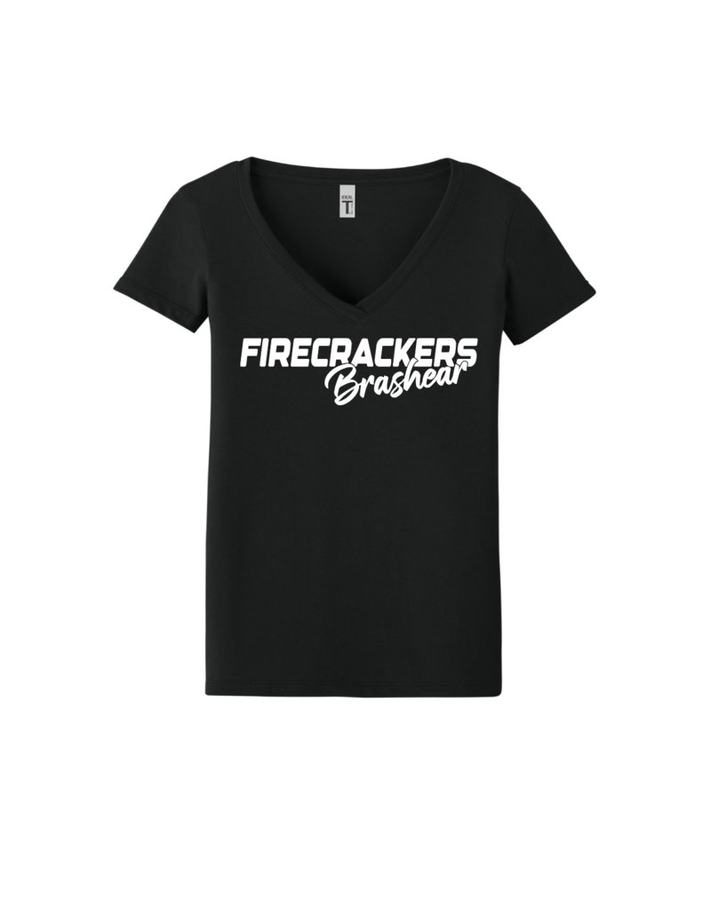 Badger BRASHEAR Custom Ladies V-neck Shirt SCRIPT