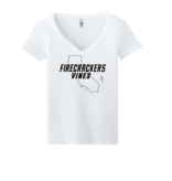 VINES Custom Ladies V-neck Shirt STATE