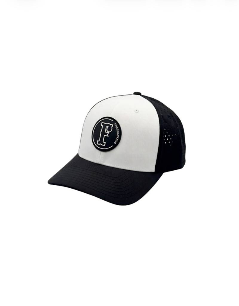 PVC Circle Patch Black/White/Black