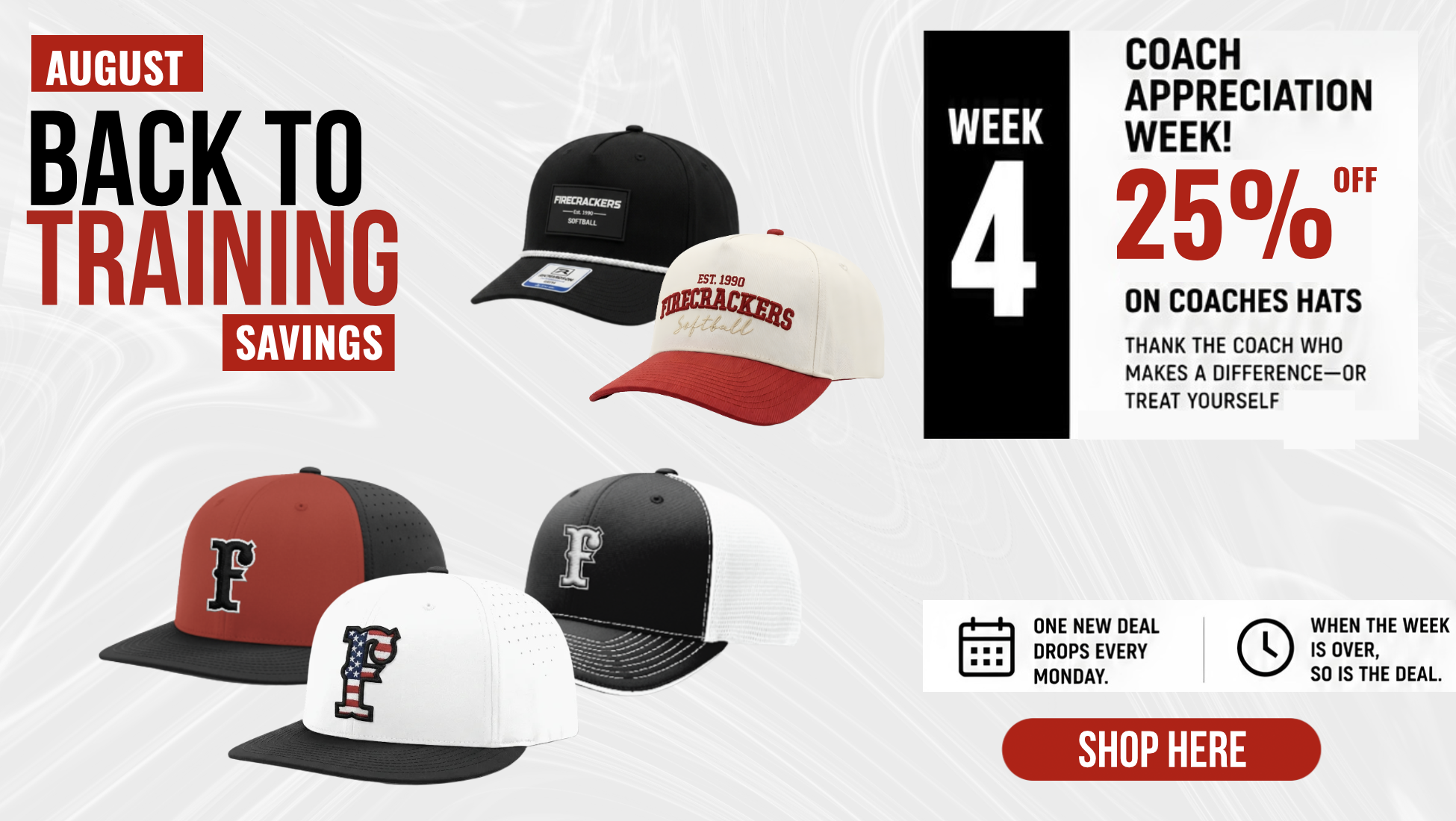 back to training hats
