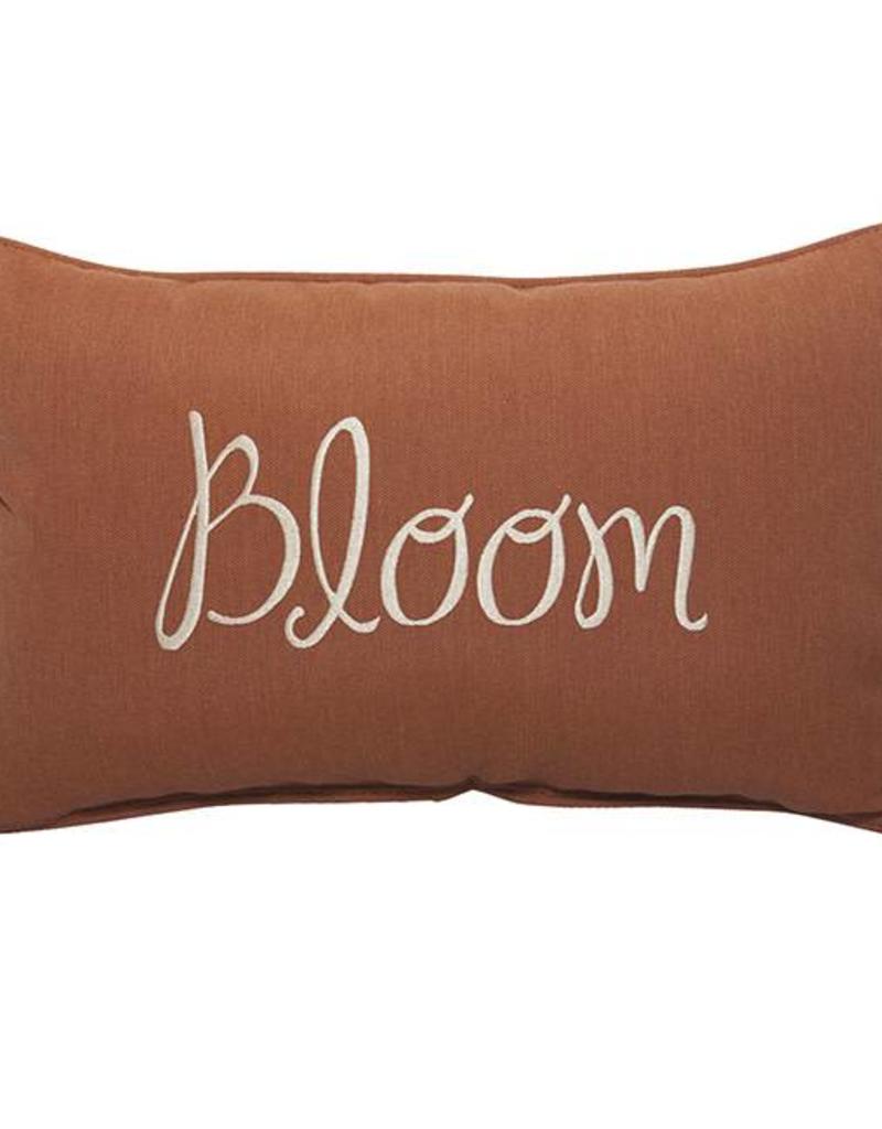 Peak Season Throw Pillow Sunbrella Pillows Outdoor Inspired Visions 13 X 20 Inch Bloom Outdoor Pillow In Sunbrella Canvas Brick