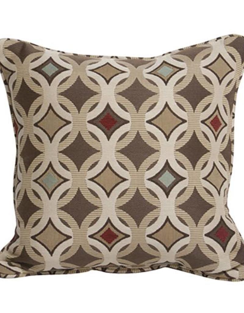Peak Season Throw Pillow Sunbrella Pillows Outdoor Inspired Visions 16 X Inch Tango Mink Outdoor Pillow In Sunbrella