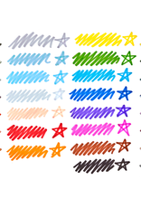 Ooly DBA International Arrivals Rainbow Sparkle Glitter Markers - Set of 15