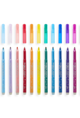 Ooly DBA International Arrivals Rainbow Sparkle Glitter Markers - Set of 15