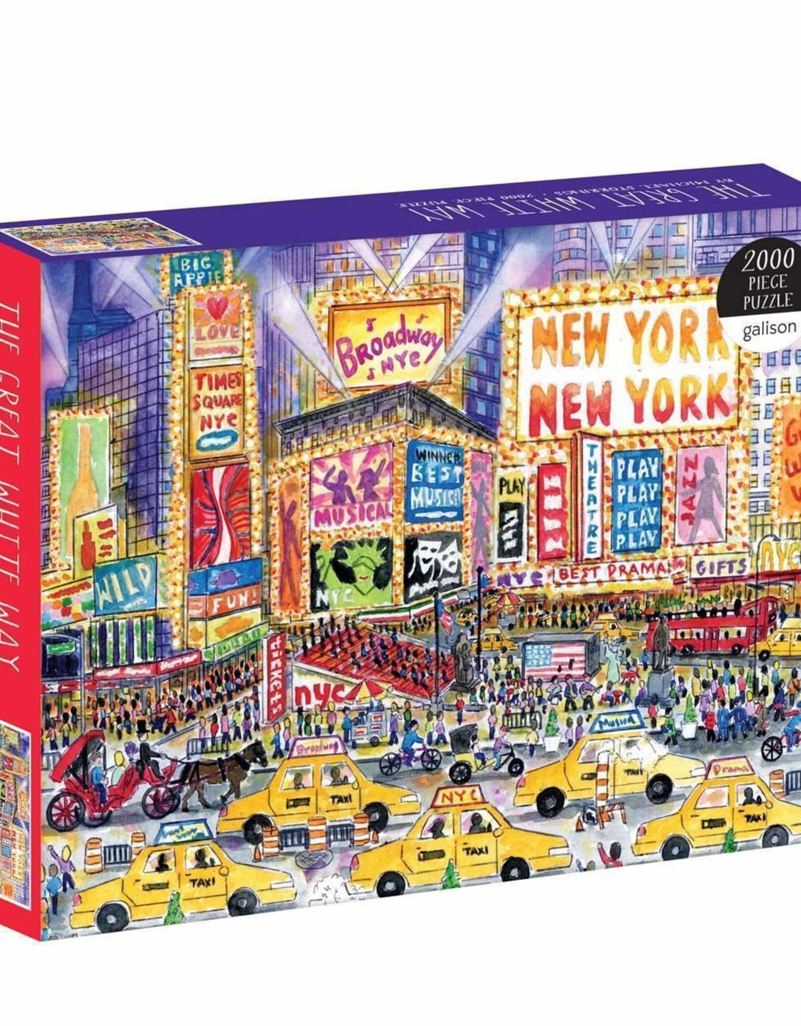 Chronicle Books Puzzle 2000 piece The Great White Way New York New York