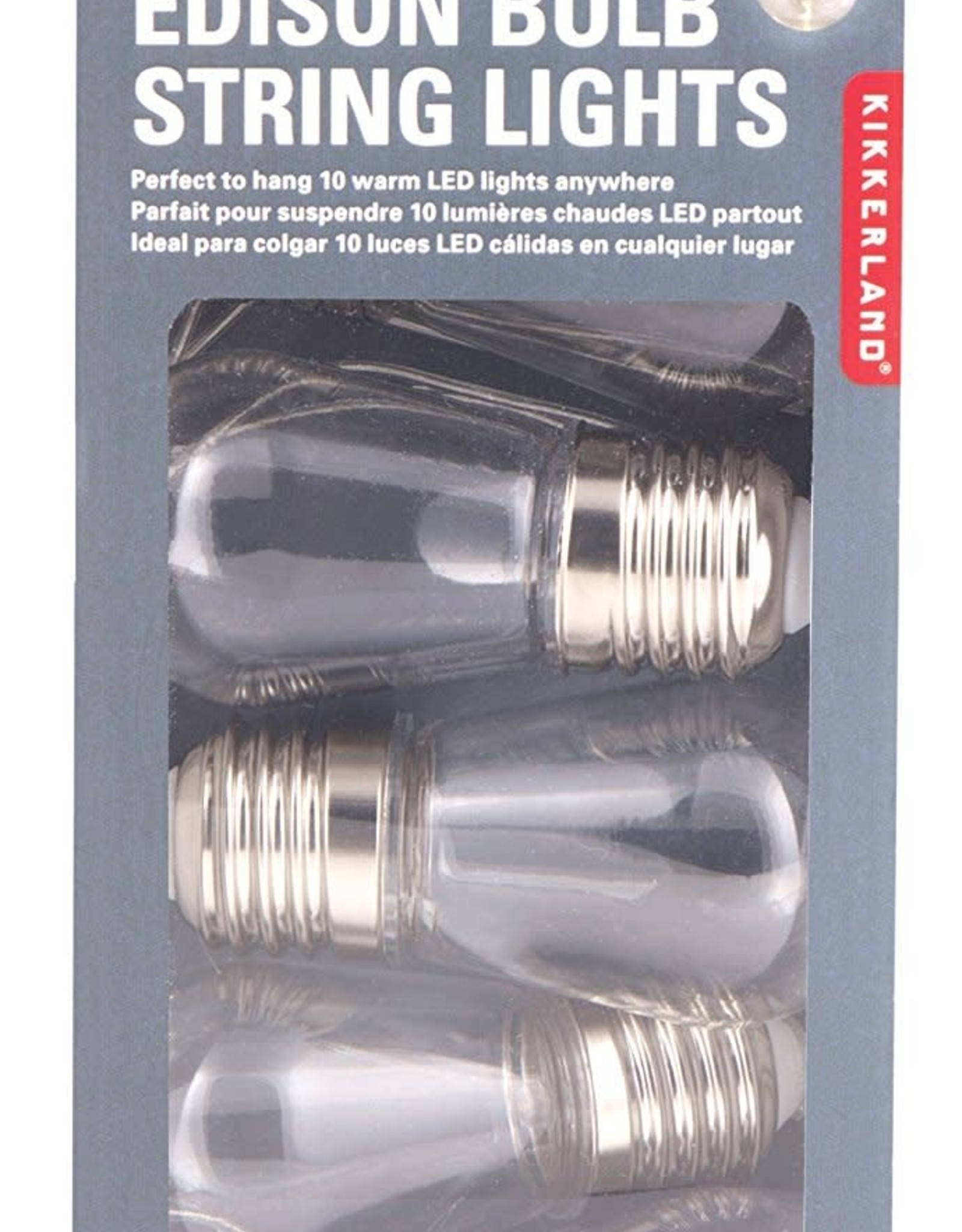 Kikkerland Edison Bulb String Lights