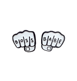 Brittany Paige Enamel Pins: Boss Babe