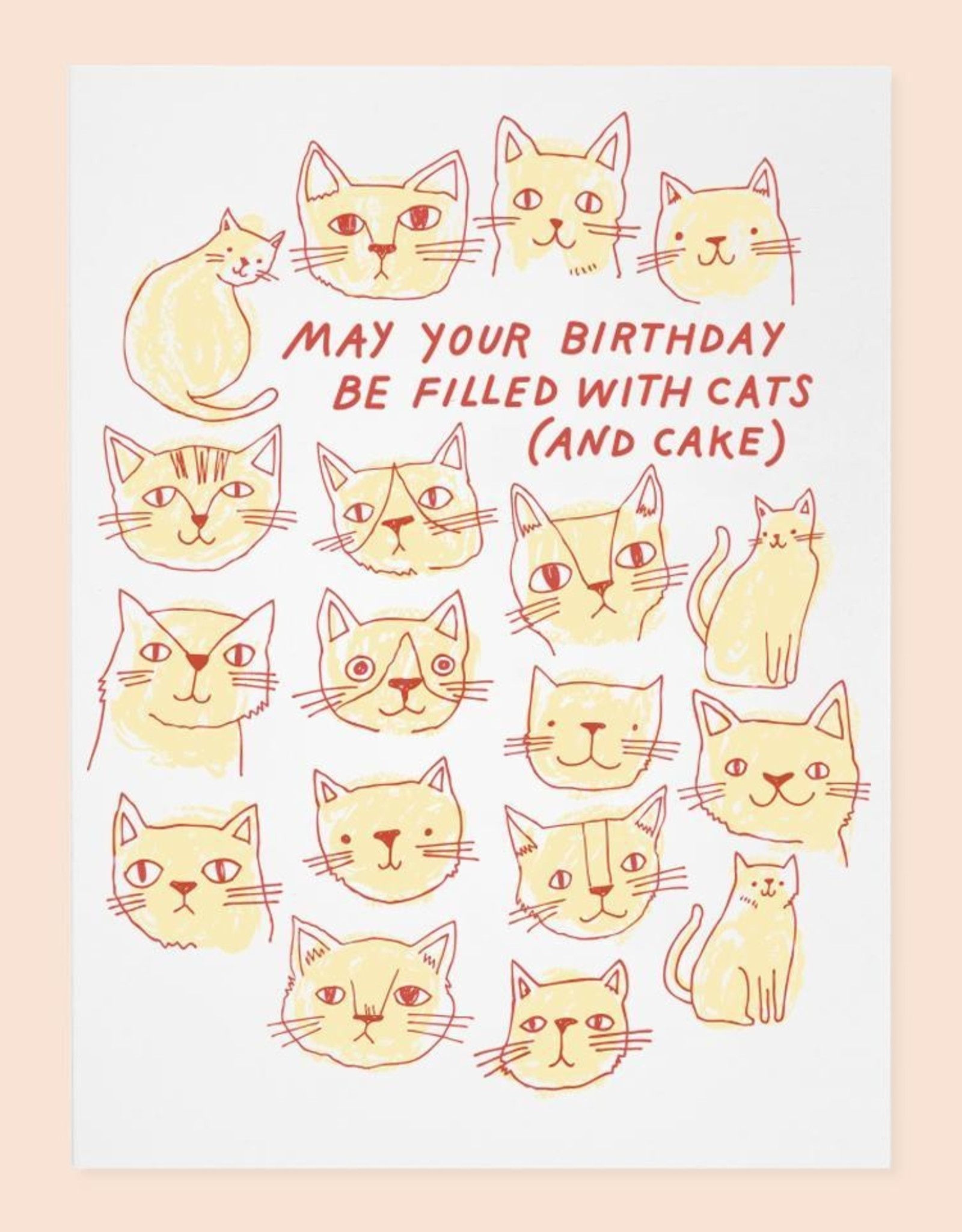 The Good Twin Card - Birthday: Filled with Cats (and cake)