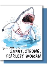 Paper Wilderness Card - Blank: Fearless Woman Shark