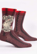Blue Q Socks - Men's Crew: Coolest Guy on the Conference Call