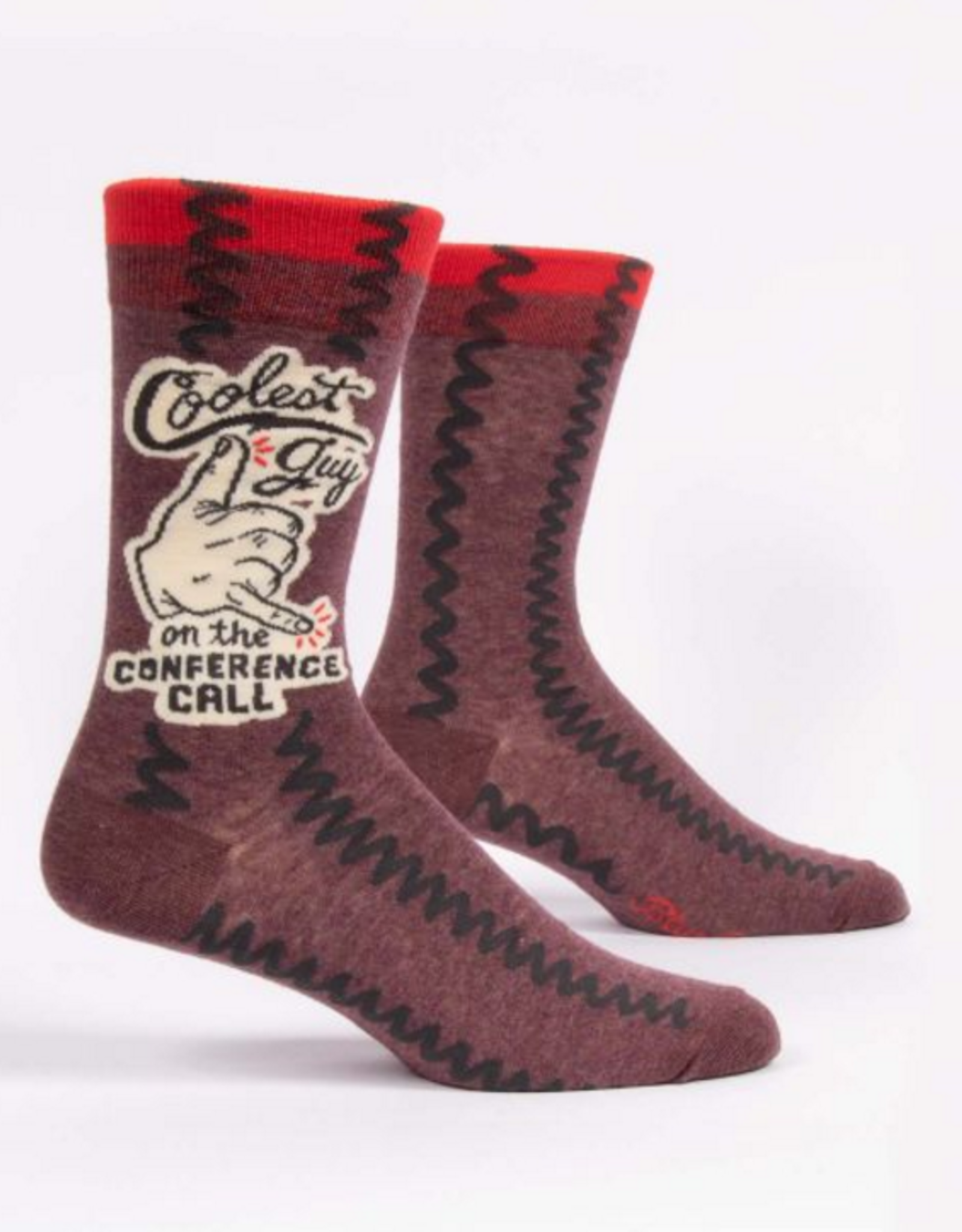 Blue Q Socks - Men's Crew: Coolest Guy on the Conference Call