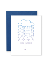 Lionheart Prints Card - Blank: Here if you need me