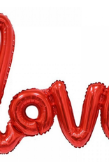 Bargain Balloons Balloon - LOVE Red Script Air Filled 40"