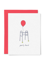 Tiny Hooray Card - Birthday: Party Hard Walker