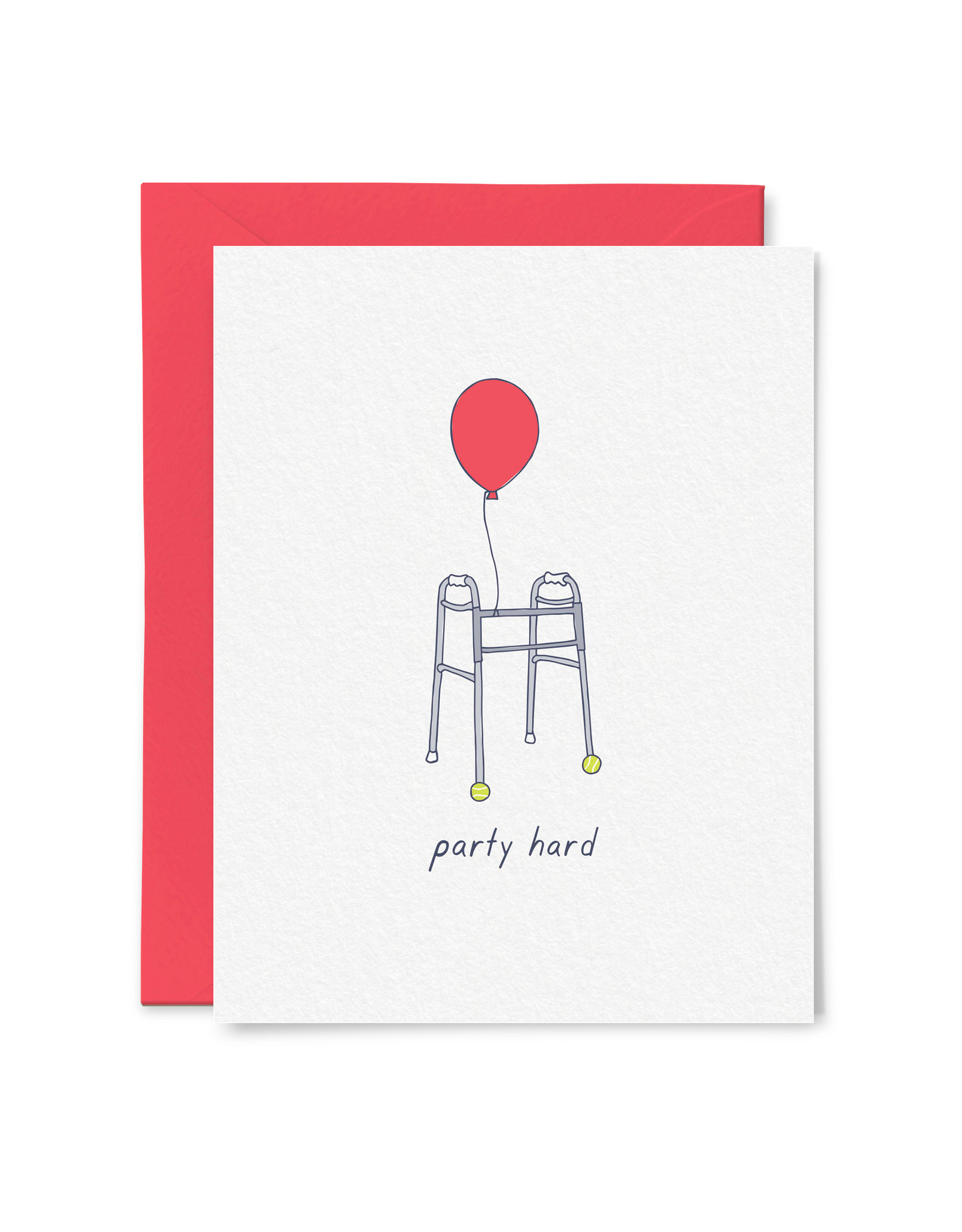 Tiny Hooray Card - Birthday: Party Hard Walker
