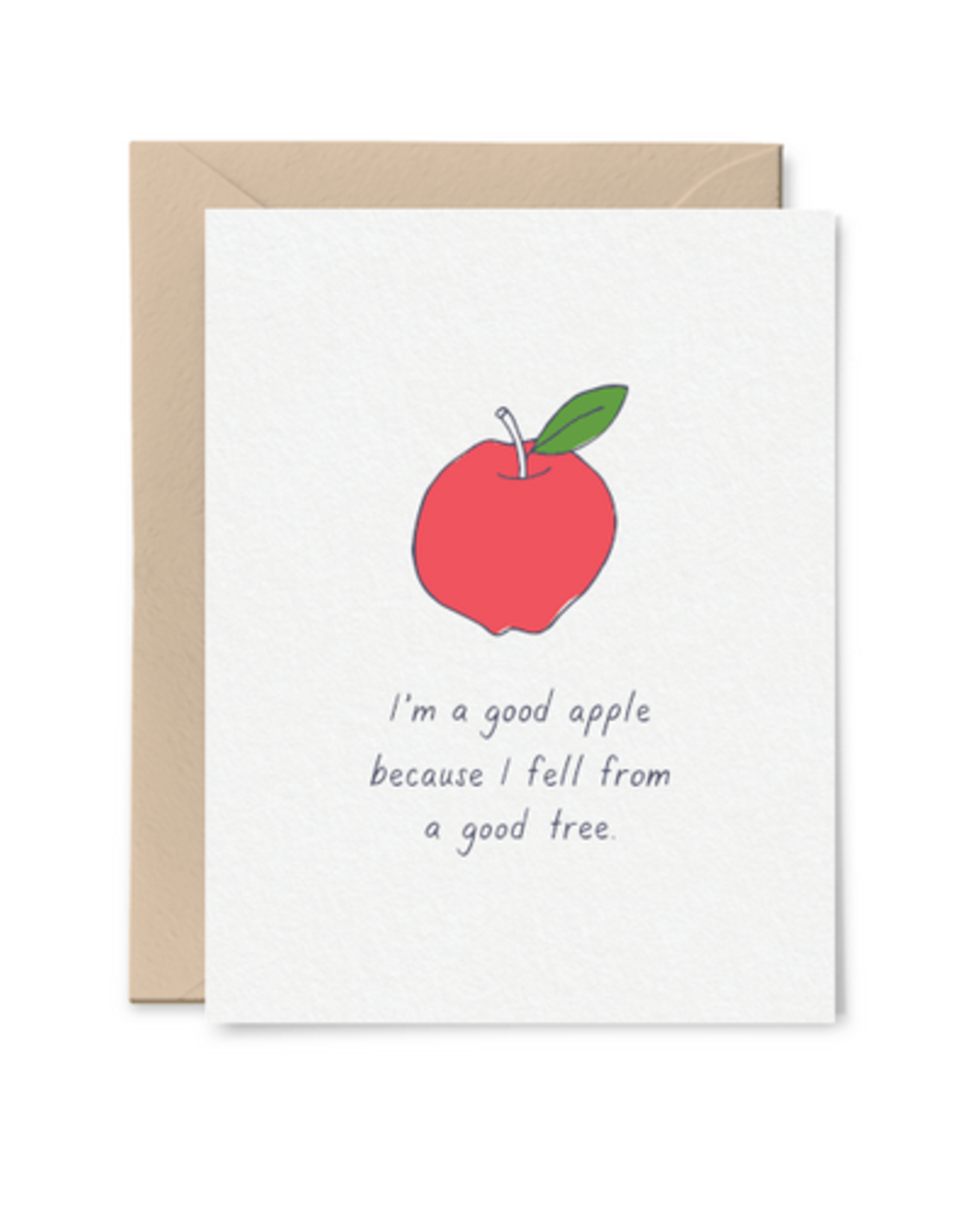 Tiny Hooray Card - Blank: Good Apple, Good Tree