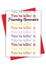 xou Card - Blank: Killing it
