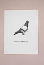 Quick Brown Fox Card - Blank: Pigeon Fuggedaboutuit