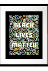 The Found Art Print: Black Lives Matter Black Flowers 11x14