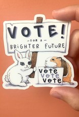 Paper Wilderness Sticker: Vote for a brighter future