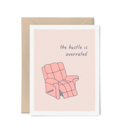 Tiny Hooray Card - Blank: Hustle is Overrated
