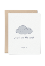 Tiny Hooray Card - Blank: People are the worst