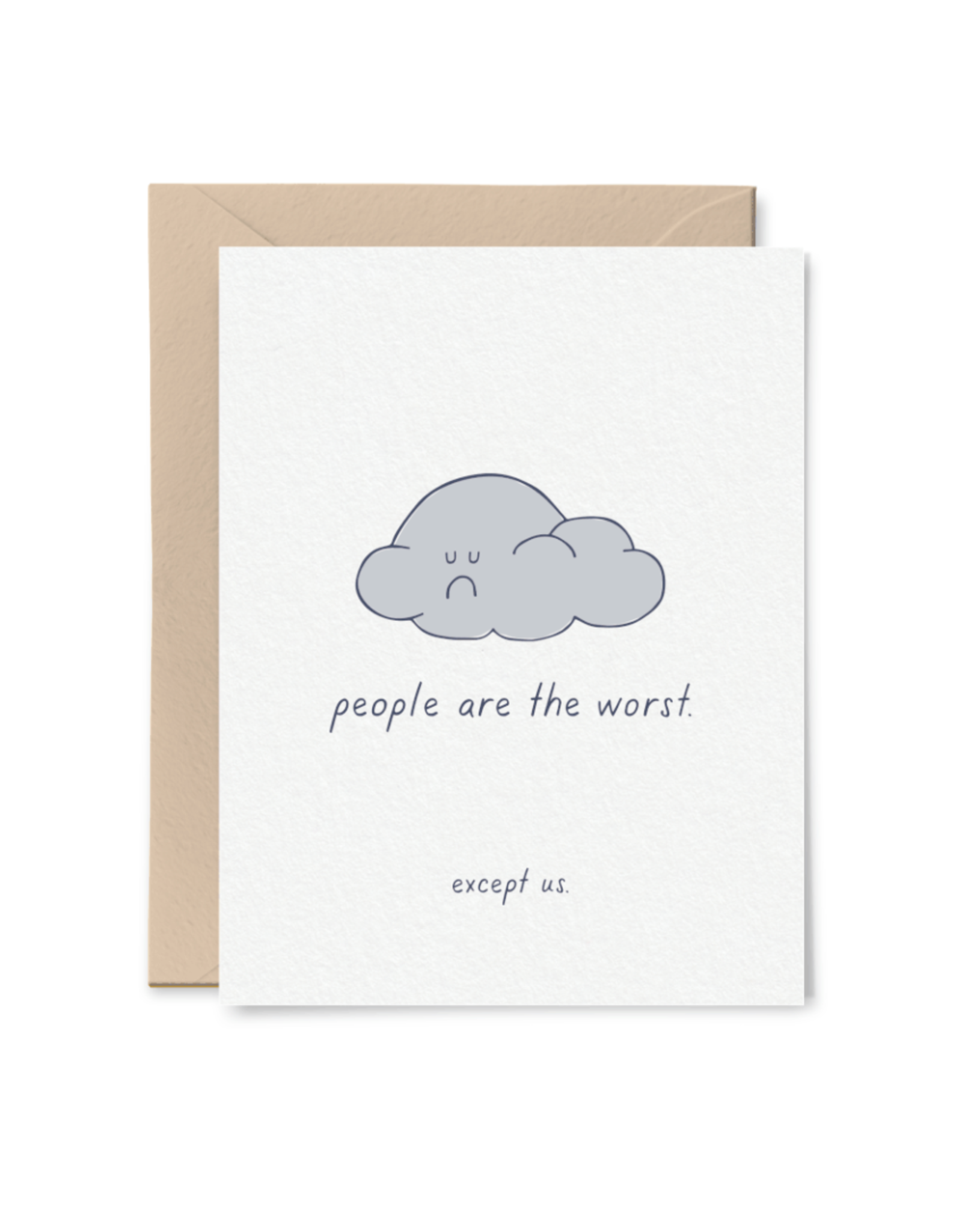 Tiny Hooray Card - Blank: People are the worst