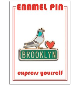 The Found Enamel Pin - Brooklyn Pigeon