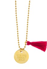 Gunner & Lux Charm Necklace Strong, Smart, Bold