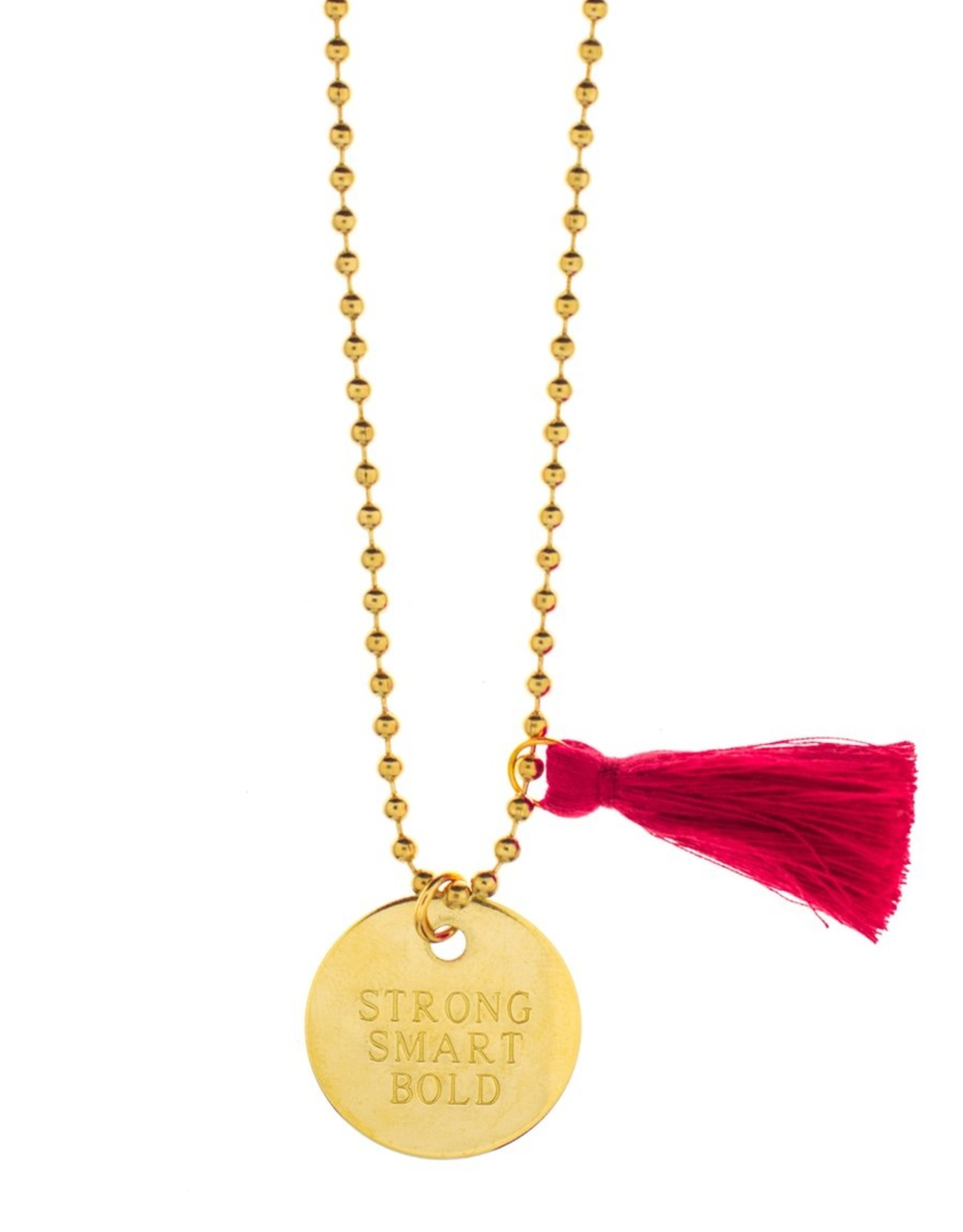 Gunner & Lux Charm Necklace Strong, Smart, Bold