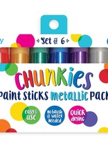 Ooly DBA International Arrivals Chunkies Metallic Paint Sticks (set 6)