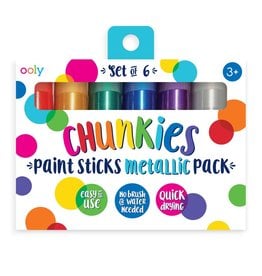 Ooly DBA International Arrivals Chunkies Metallic Paint Sticks (set 6)