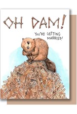 Paper Wilderness Card - Wedding: Oh dam! You're Getting Married
