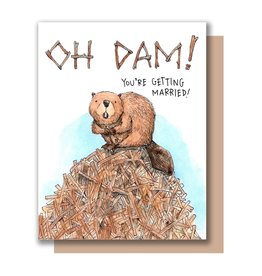 Paper Wilderness Card - Wedding: Oh dam! You're Getting Married