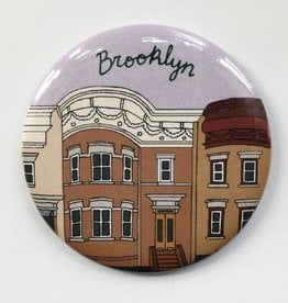 Made by Nilina Magnet - Brooklyn Brownstones (Purple)