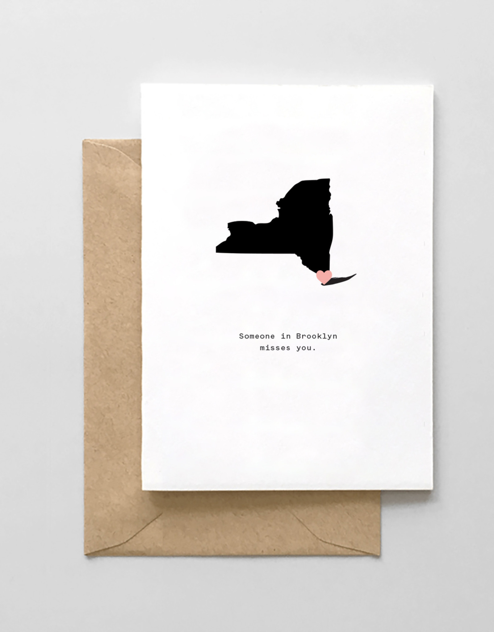 Spaghetti and Meatballs Card - Blank: Someone in Brooklyn Misses You