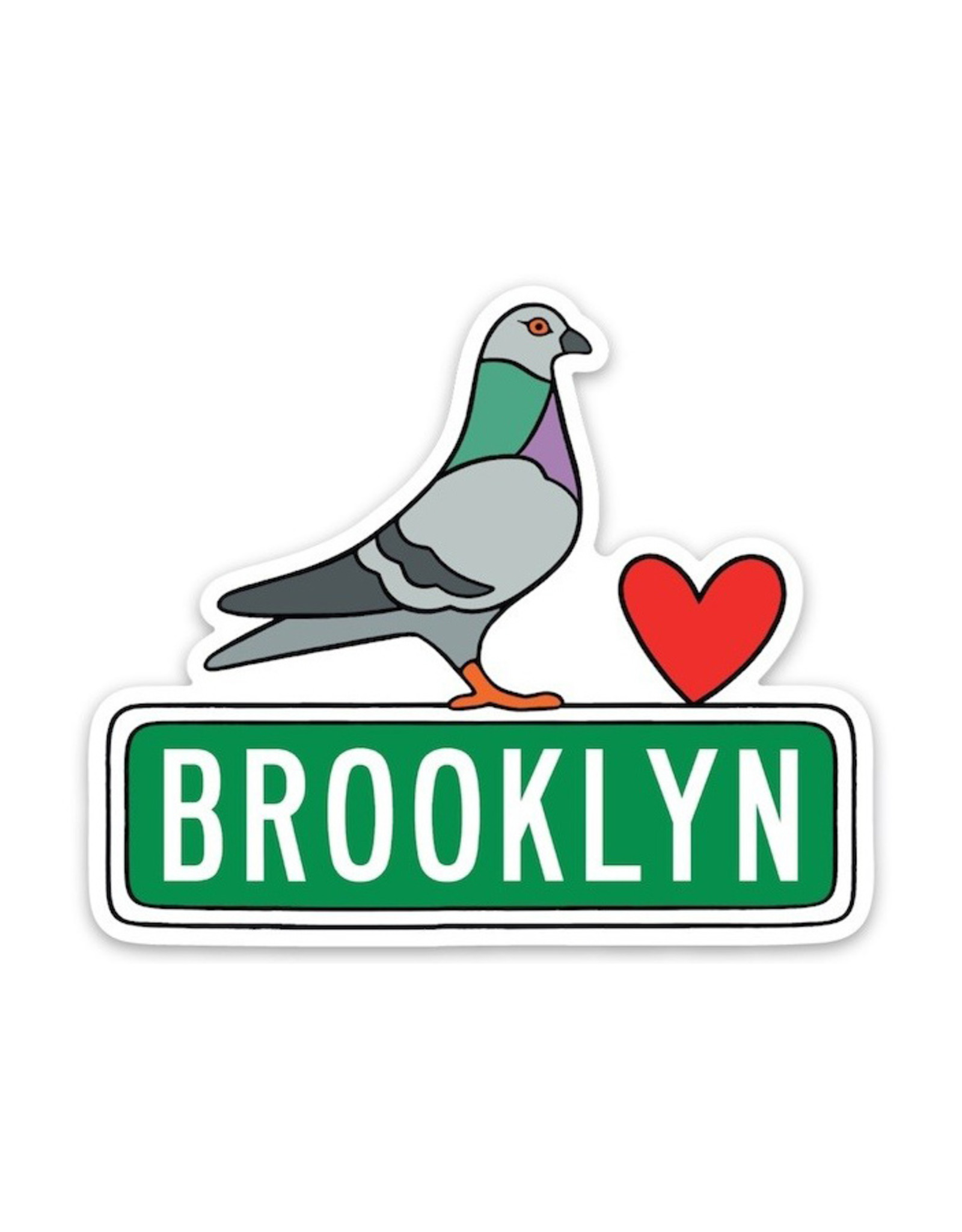 The Found Stickers: Die Cut Brooklyn Pigeon