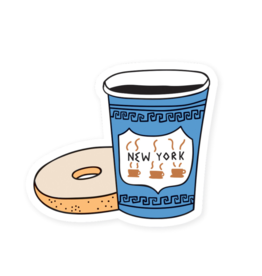 Seltzer Goods Sticker: New York City Coffee