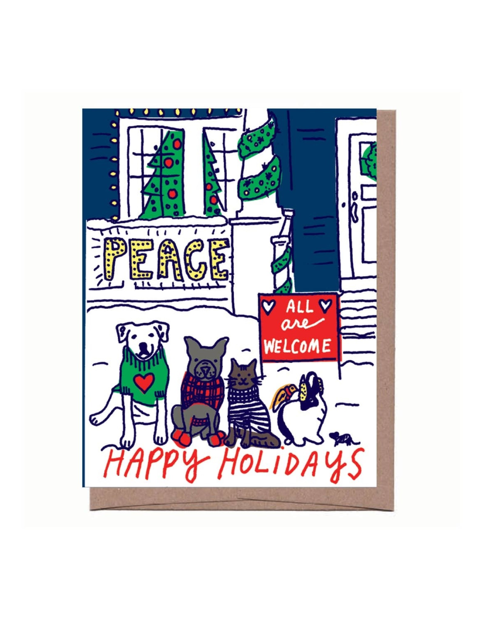 La Familia Green Card - Holiday: All Are Welcome Dogs