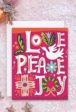 Idlewild Co. Card - Holidays: Love Peace Joy