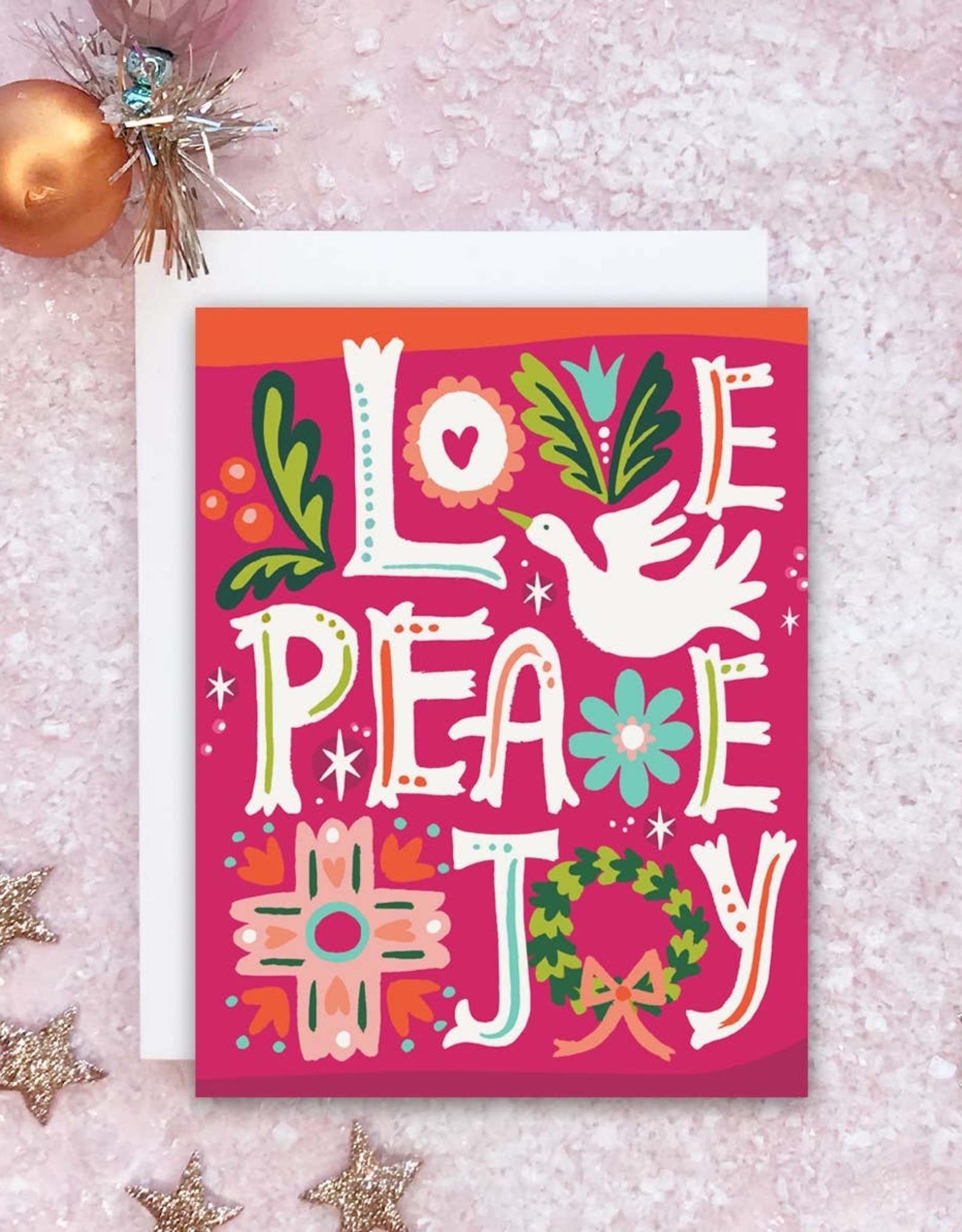 Idlewild Co. Card - Holidays: Love Peace Joy