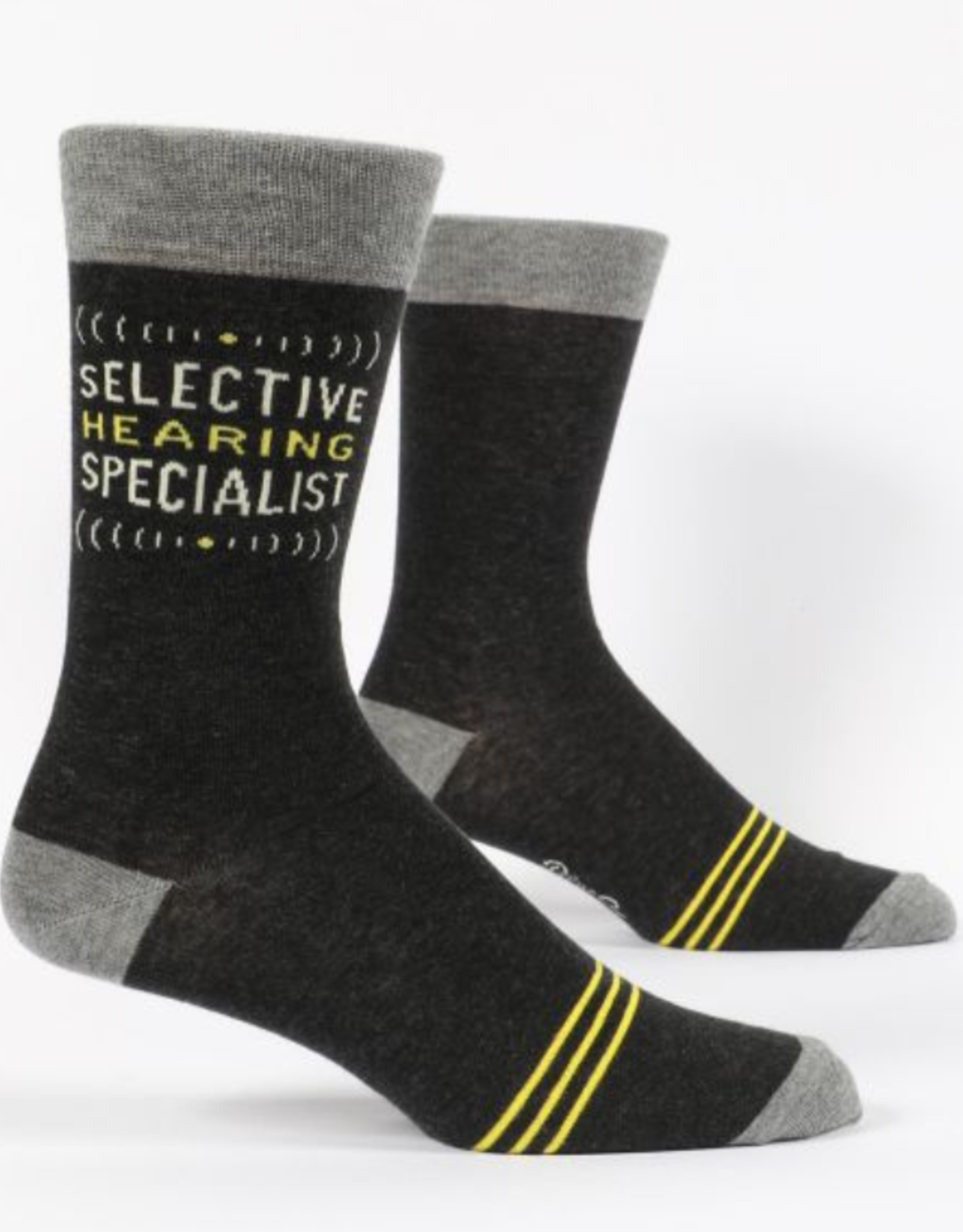 Blue Q Socks - Men's Crew: Selective Hearing