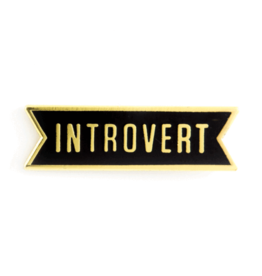 These Are Things Enamel Pin - Introvert