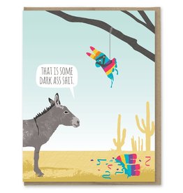 Modern Printed Matter Card - Birthday: Donkey Pinata