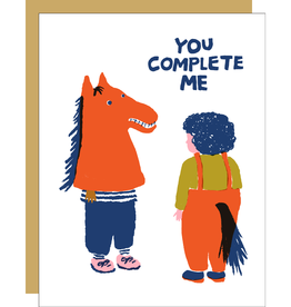 Egg Press Manufacturing Card - Love: You Complete Me Horse
