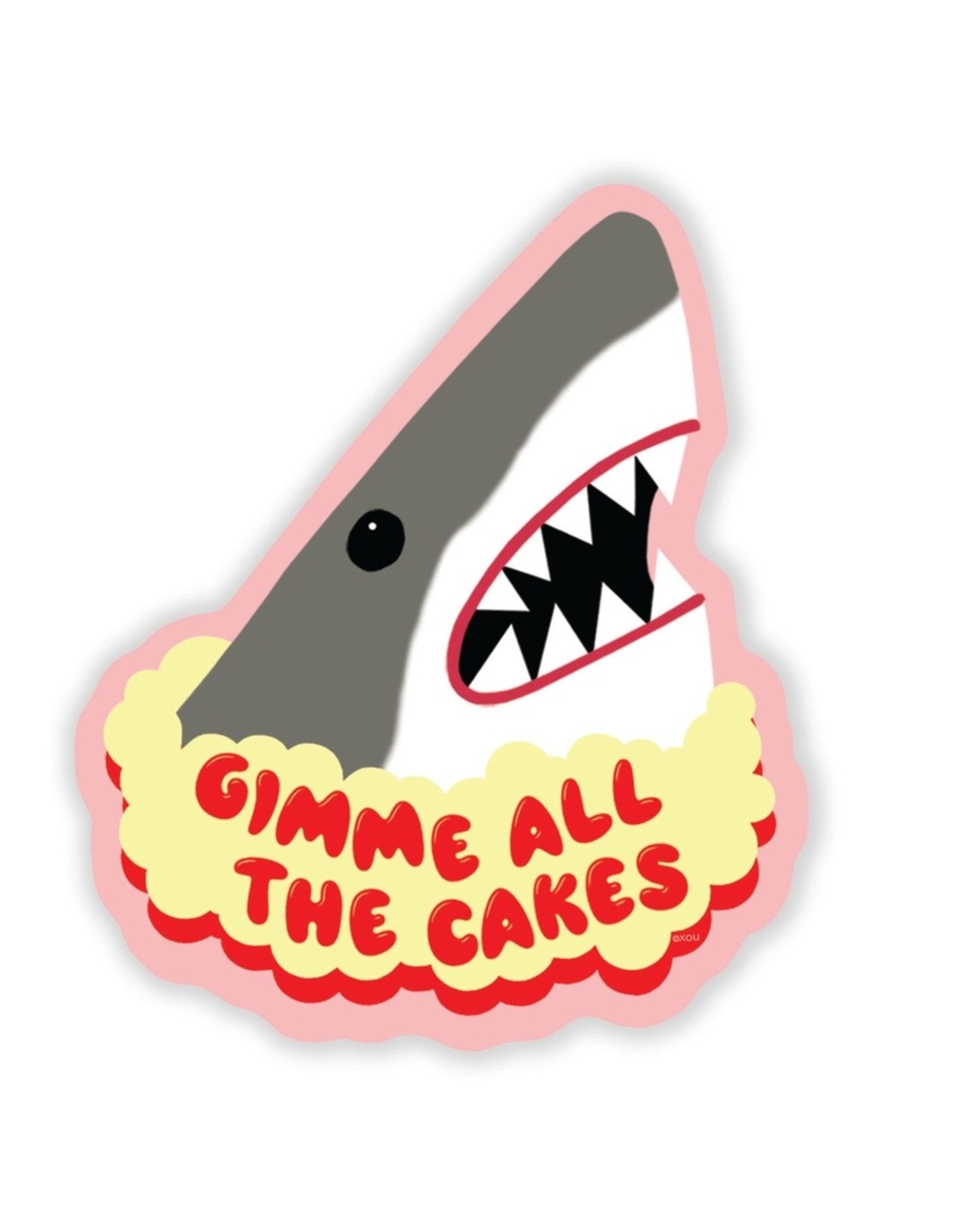xou Sticker: Shark Cake
