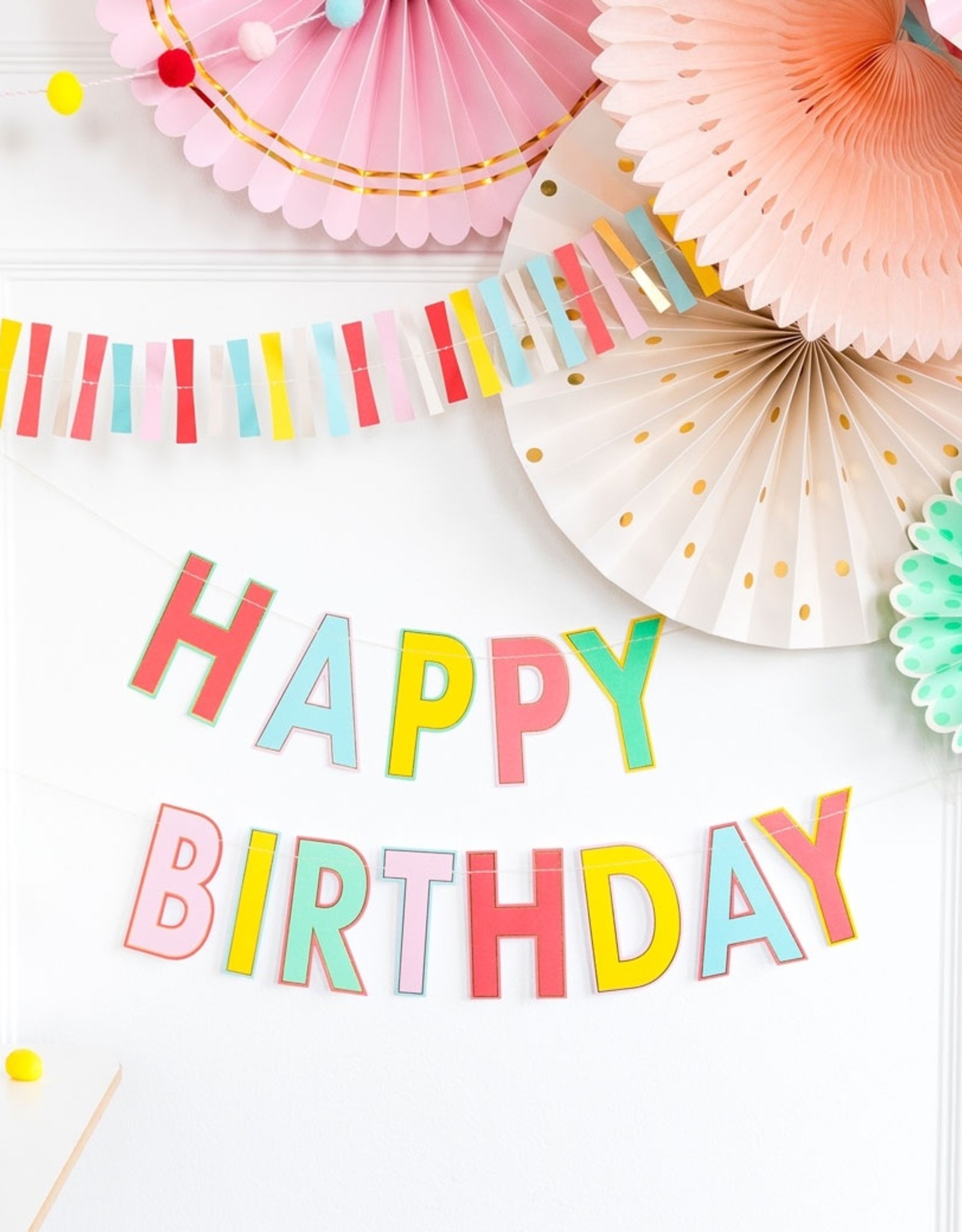 My Minds Eye Banner - Rainbow Happy Birthday