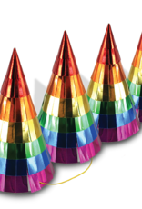 Party Partners Rainbow Foil Party Hats